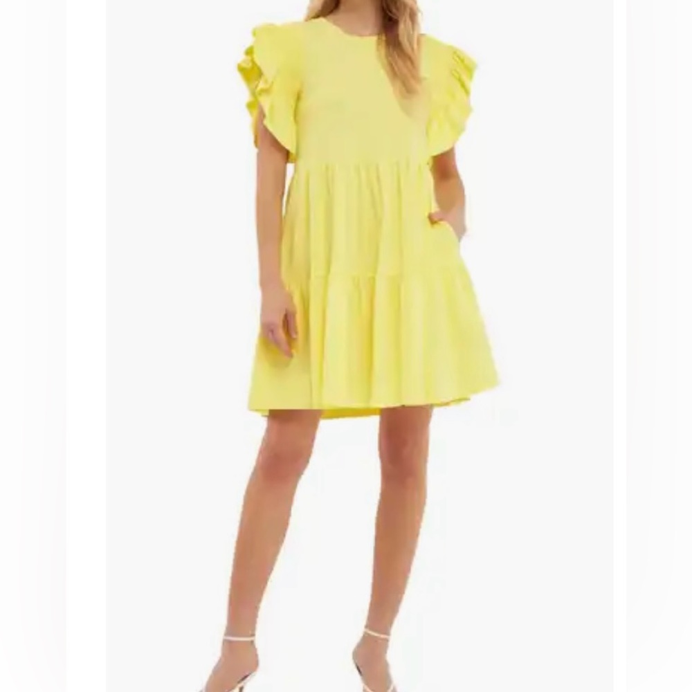 A Loves A  Ruffle cap sleeve dress.